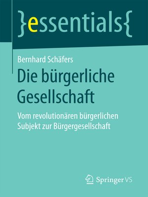 cover image of Die bürgerliche Gesellschaft